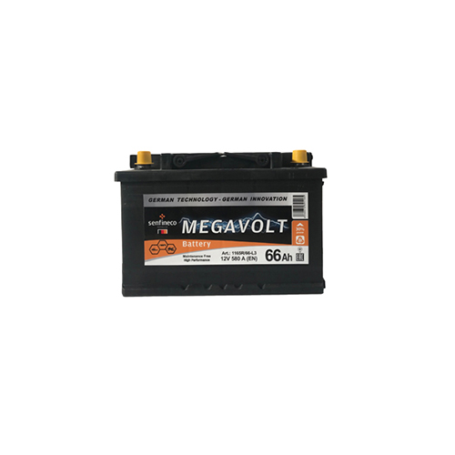 Аккумулятор Megavolt 1165R/66-L3 66Ah 580А, Megavolt